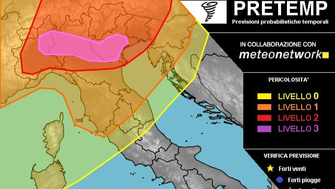 PREVISIONI PER LUNEDI’ 26 LUGLIO 2021 E TENDENZA PER IL 27 E 28