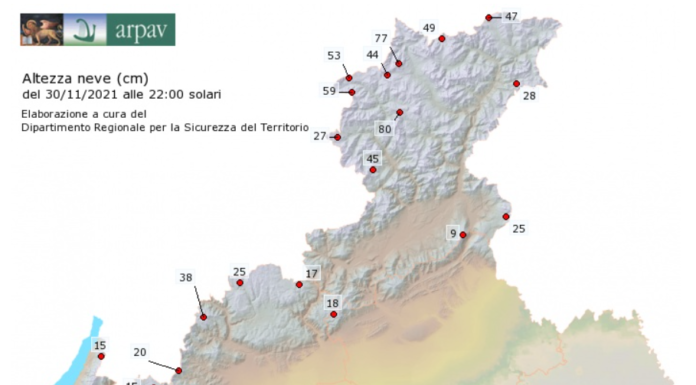 NOVEMBRE 2021: DATI METEO E STATISTICHE DEL MESE
