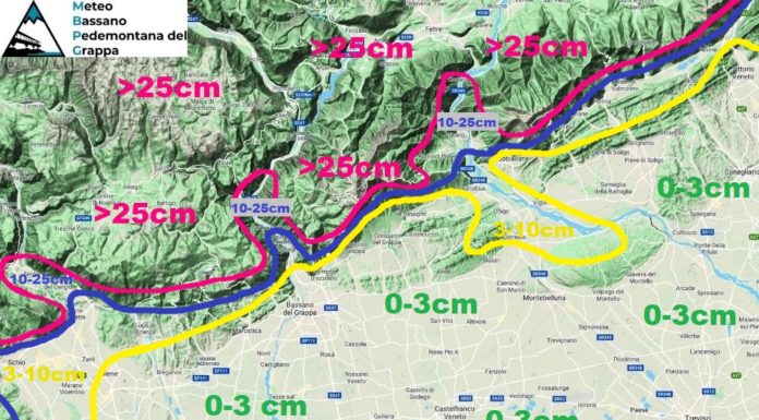 MAPPA NEVE 8 DICEMBRE 2021