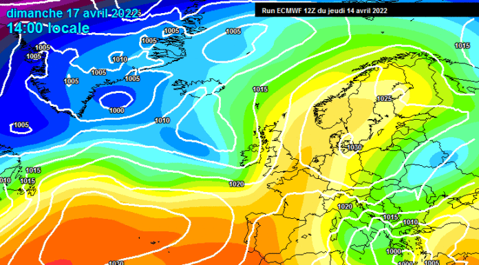 PREVISIONI PER VENERDI’ 15 APRILE E TENDENZA PER IL 16 E 17