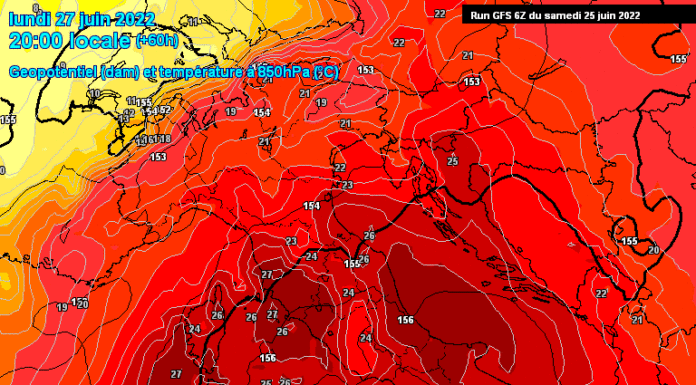 NUOVA INTENSA ONDATA DI CALDO IN ARRIVO