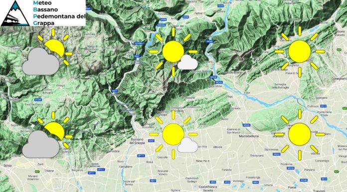PREVISIONI PER GIOVEDI’ 1 GIUGNO E TENDENZA PER IL 2 E 3