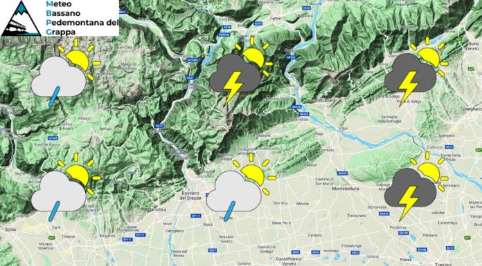 PREVISIONI PER MERCOLEDI’ 26 LUGLIO E TENDENZA PER IL 27 E 28