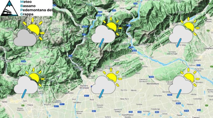 PREVISIONI PER GIOVEDI’ 13 LUGLIO E TENDENZA PER IL 14 E 15