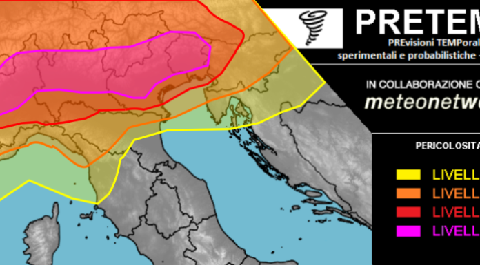 PREVISIONI PER LUNEDI’ 24 LUGLIO E TENDENZA PER IL 25 E 26