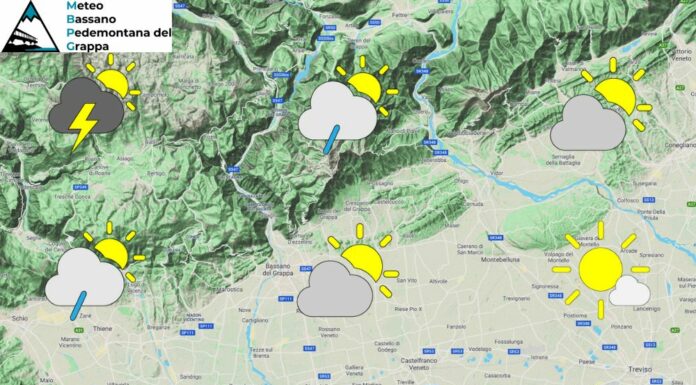 PREVISIONI PER SABATO 1 GIUGNO E TENDENZA PER IL 2 E 3