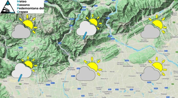PREVISIONI PER GIOVEDI’ 6 GIUGNO E TENDENZA PER IL 7 E 8