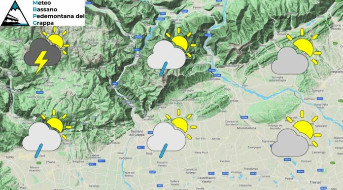 PREVISIONI PER DOMENICA 2 GIUGNO E TENDENZA PER IL 3 E 4