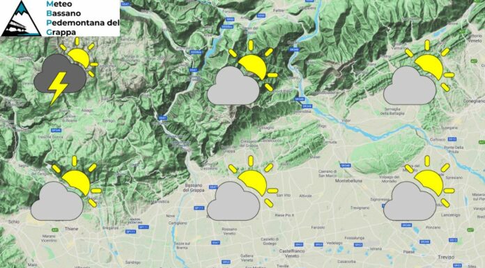 PREVISIONI PER SABATO 8 GIUGNO E TENDENZA PER IL 9 E 10