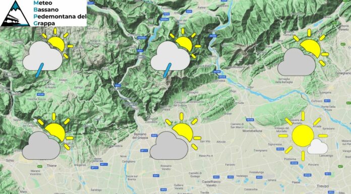 PREVISIONI PER DOMENICA 28 LUGLIO E TENDENZA PER IL 29 E 30