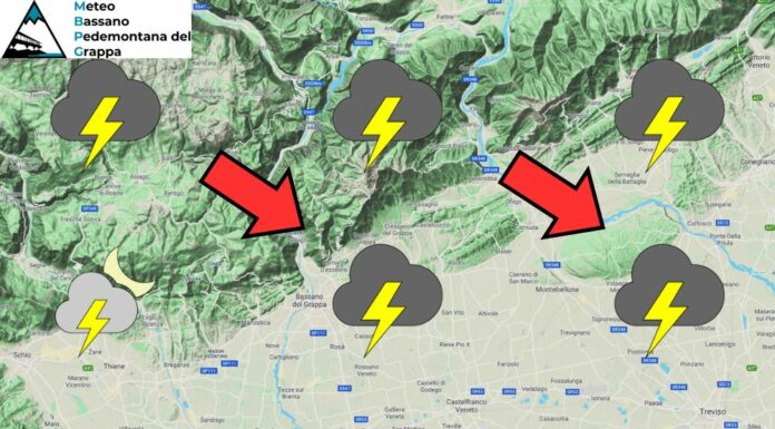 PREVISTI TEMPORALI IN SERATA: TUTTI I DETTAGLI