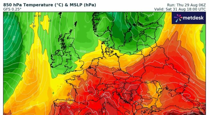ONDATA DI CALDO ECCEZIONALE PER IL PERIODO! DOMENICA PROBABILE RECORD STORICO PER SETTEMBRE