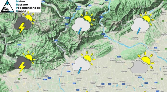 PREVISIONI PER MERCOLEDI’ 23 LUGLIO E TENDENZA PER I 3 GIORNI SUCCESSIVI