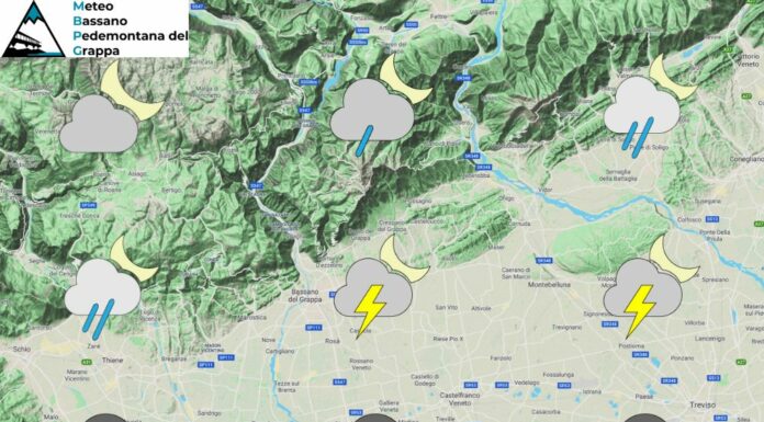 PREVISIONI PER GIOVEDI’ 15 MAGGIO E TENDENZA PER IL 16 E 17