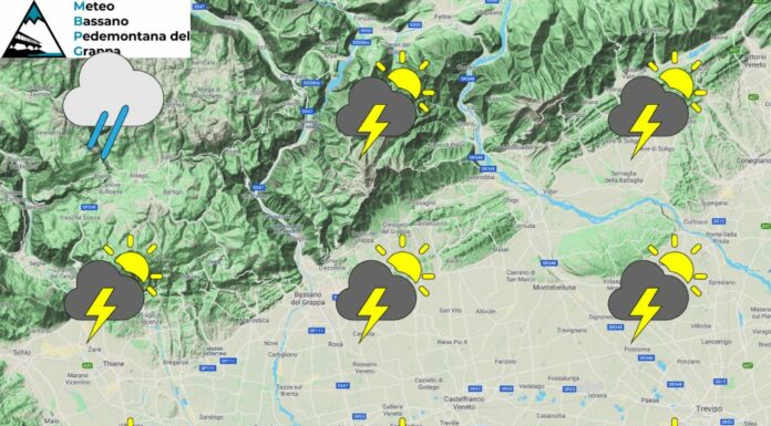 PREVISIONI PER GIOVEDI’ 5 GIUGNO E TENDENZA PER IL 6 E 7