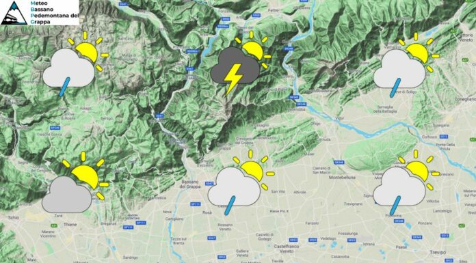 PREVISIONI PER MERCOLEDI’ 16 LUGLIO E TENDENZA PER I 3 GIORNI SUCCESSIVI