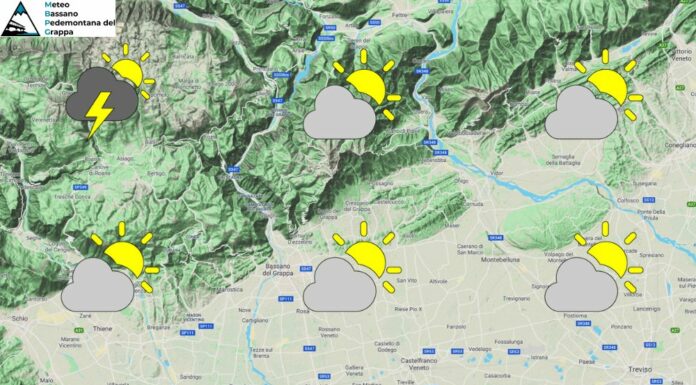 PREVISIONI PER DOMENICA 20 LUGLIO E TENDENZA PER I 3 GIORNI SUCCESSIVI