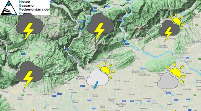 PREVISIONI PER GIOVEDI’ 24 LUGLIO E TENDENZA PER I 3 GIORNI SUCCESSIVI