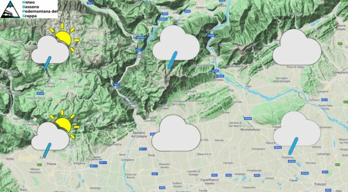 PREVISIONI PER VENERDI’ 25 LUGLIO E TENDENZA PER I 3 GIORNI SUCCESSIVI
