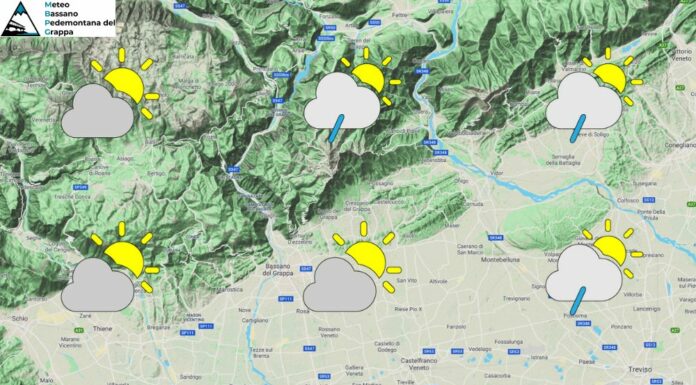 PREVISIONI PER VENERDI’ 11 LUGLIO E TENDENZA PER I 3 GIORNI SUCCESSIVI