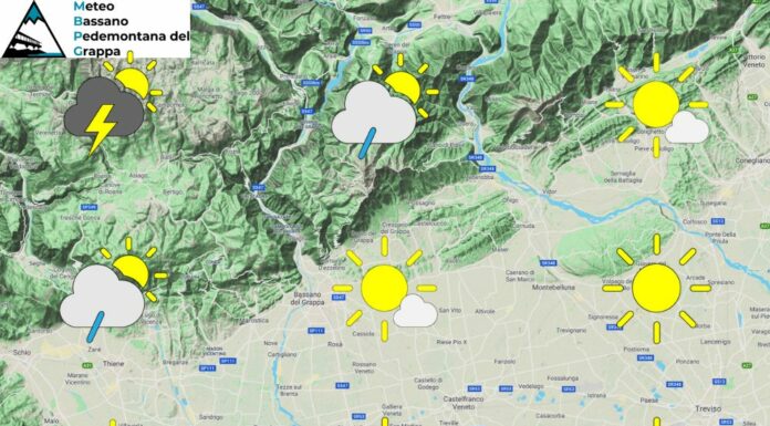 PREVISIONI PER SABATO 16 AGOSTO E TENDENZA PER I 3 GIORNI SUCCESSIVI