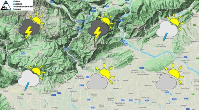 PREVISIONI PER VENERDI’ 22 AGOSTO E TENDENZA PER I 3 GIORNI SUCCESSIVI
