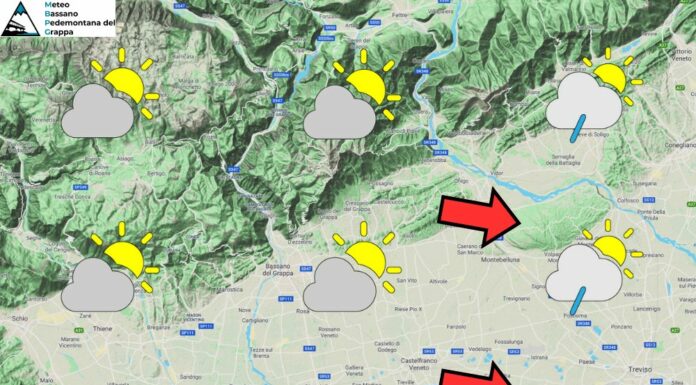 PREVISIONI PER SABATO 23 AGOSTO E TENDENZA PER I 3 GIORNI SUCCESSIVI