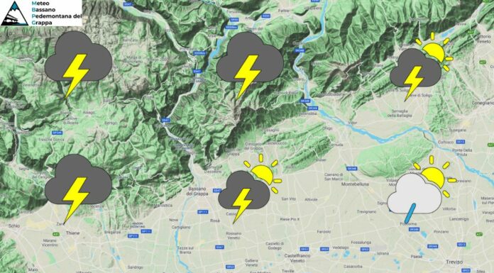 PREVISIONI PER GIOVEDI’ 28 AGOSTO E TENDENZA PER I 3 GIORNI SUCCESSIVI