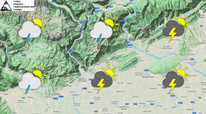 PREVISIONI PER SABATO 30 AGOSTO E TENDENZA PER I 3 GIORNI SUCCESSIVI