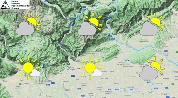 PREVISIONI PER LUNEDI’ 18 AGOSTO E TENDENZA PER I 3 GIORNI SUCCESSIVI