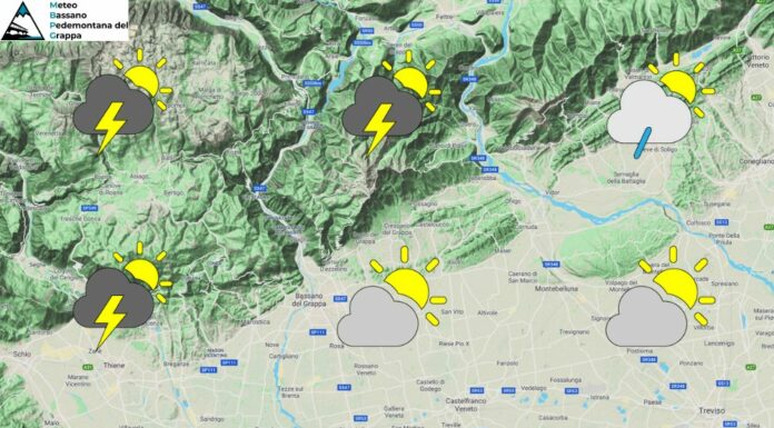 PREVISIONI PER GIOVEDÌ 25 SETTEMBRE E TENDENZA PER I 3 GIORNI SUCCESSIVI
