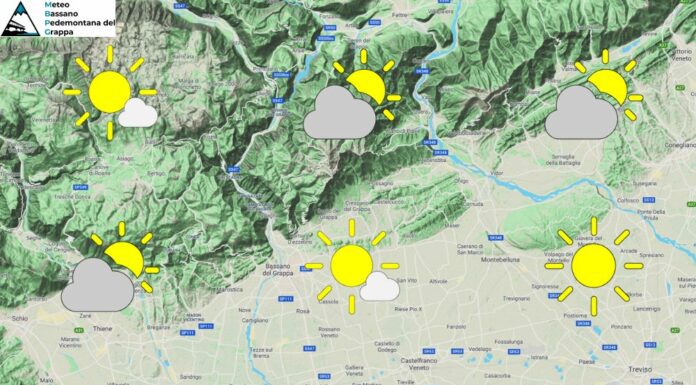 PREVISIONI PER LUNEDI’ 6 OTTOBRE E TENDENZA PER I 3 GIORNI SUCCESSIVI