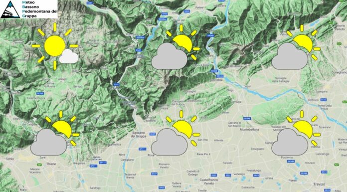 PREVISIONI PER VENERDI’ 14 NOVEMBRE E TENDENZA PER I 3 GIORNI SUCCESSIVI