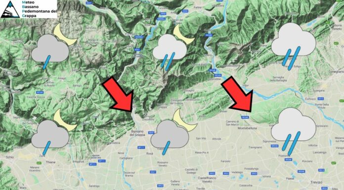 PREVISIONI PER LUNEDI’ 17 NOVEMBRE E TENDENZA PER I 3 GIORNI SUCCESSIVI
