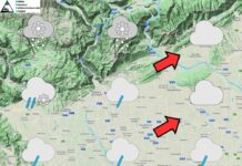 PREVISIONI PER VENERDI’ 23 GENNAIO E TENDENZA PER I 3 GIORNI SUCCESSIVI