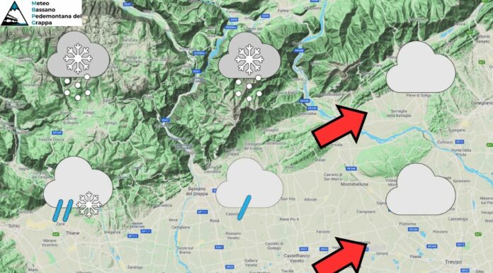 PREVISIONI PER VENERDI’ 23 GENNAIO E TENDENZA PER I 3 GIORNI SUCCESSIVI