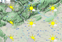 PREVISIONI PER DOMENICA 12 APRILE E TENDENZA PER I 3 GIORNI SUCCESSIVI
