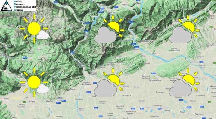 PREVISIONI PER SABATO 21 FEBBRAIO E TENDENZA PER I 3 GIORNI SUCCESSIVI