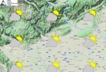 PREVISIONI PER DOMENICA 29 MARZO E TENDENZA PER I 3 GIORNI SUCCESSIVI