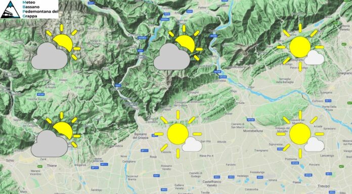 PREVISIONI PER LUNEDI’ 27 APRILE E TENDENZA PER I 3 GIORNI SUCCESSIVI