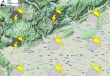 PREVISIONI PER DOMENICA 31 MAGGIO E TENDENZA PER I 3 GIORNI SUCCESSIVI