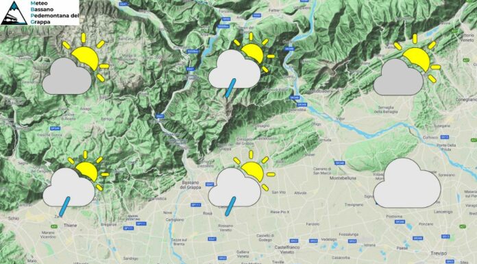 PREVISIONI PER SABATO 16 MAGGIO E TENDENZA PER I 3 GIORNI SUCCESSIVI