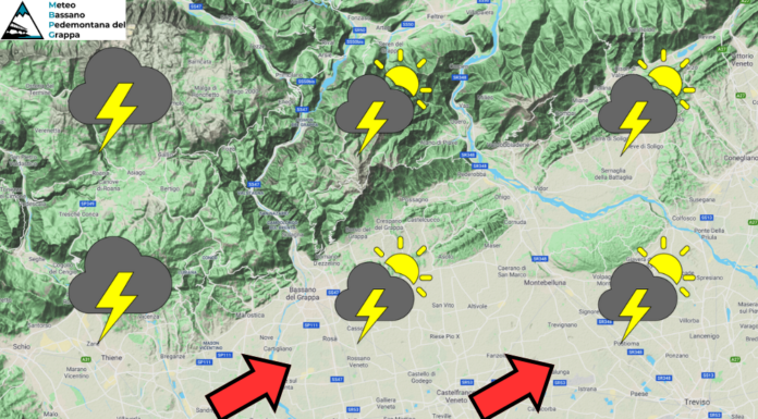 PREVISIONI PER MARTEDI’ 2 GIUGNO E TENDENZA PER I 3 GIORNI SUCCESSIVI