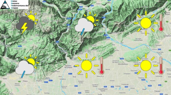 PREVISIONI PER DOMENICA 21 GIUGNO E TENDENZA PER I 3 GIORNI SUCCESSIVI