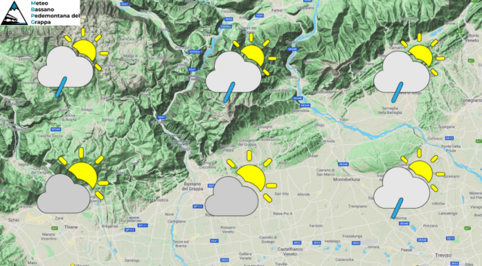PREVISIONI PER GIOVEDI’ 23 LUGLIO E TENDENZA PER I 3 GIORNI SUCCESSIVI