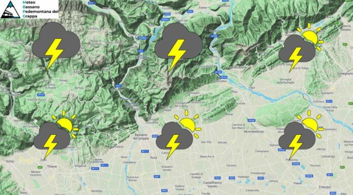 PREVISIONI PER GIOVEDÌ 20 AGOSTO E TENDENZA PER I 3 GIORNI SUCCESSIVI
