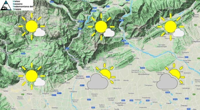 PREVISIONI PER SABATO 4 LUGLIO E TENDENZA PER I 3 GIORNI SUCCESSIVI