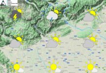 PREVISIONI PER SABATO 8 AGOSTO E TENDENZA PER I 3 GIORNI SUCCESSIVI