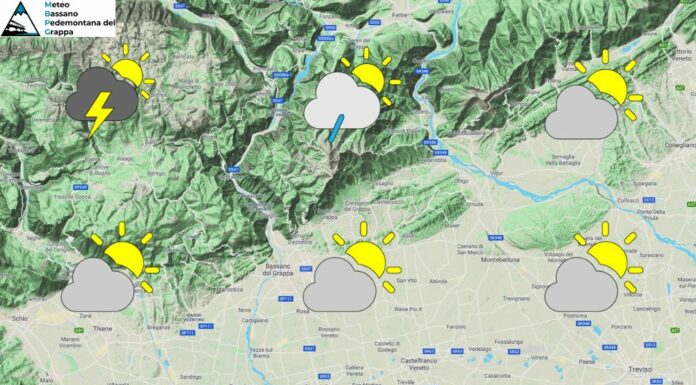 PREVISIONI PER SABATO 8 AGOSTO E TENDENZA PER I 3 GIORNI SUCCESSIVI