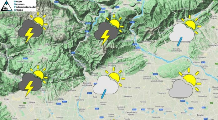 PREVISIONI PER DOMENICA 26 LUGLIO E TENDENZA PER I 3 GIORNI SUCCESSIVI